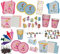 alles-meine.de GmbH 36 TLG. Set Sticker/Aufkleber - Schulanfang Schultüte Ranzen ABC Hefte