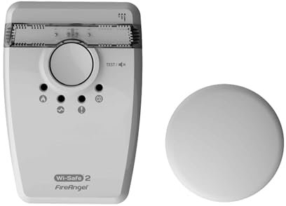 Fireangel W2-SVP-630-EUT Dispositif d'alerte combinée Stroboscope et Coussin Vibrant Interconnectable Radio WiSafe2