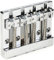 Fender® HiMass™ 4-String Bass Bridge Assembly With Zinc Saddles, Chrome