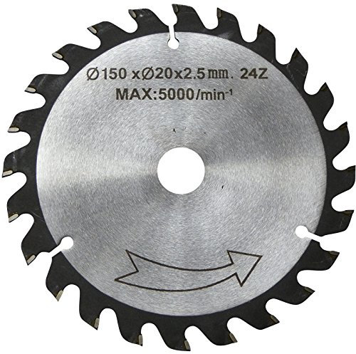 150 mm QUALITÄTS HM-Sägeblatt Holz-Grobschnitt + Reduzierring 20x16x1,4mm