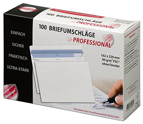 MAILmedia 30051817 Briefumschlag REVELOPE, DIN C5, ohne Fenster