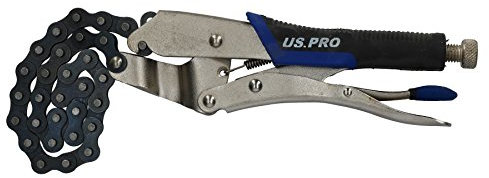 AB Tools-US Pro Locking Chain Wrench Oil Filter Removal Remover Clamp Up to 140mm Diameter