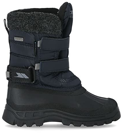 Trespass Childrens Boys Strachan II Waterproof Touch Fastening Snow Boots (1 Youth UK) (Navy)