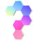 Cololight Hexagon Led Lights Voice App-Controlled, Work with Alexa, Google Home, Color Changing Night Lights, Pro Kit for Gaming Setup Home Decoration (6-pc pro Wall &Standing kit)