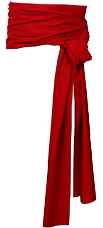 NUWIND Piraten Schärpe Mittelalter Renaissance Tuch Gürtel Halloween Karneval Kostüm Jackie Kapitän Accessoire (rot)