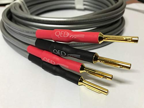 QED XT40i - Coppia di cavi da 3 m per diffusori di riferimento con tecnologia X-Tube, terminati con connettori a banana Airloc (3 m, terminati)