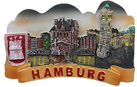 Hamburg Deutschland Kühlschrankmagnet Reise Souvenir Geschenk Zuhause Küche Dekoration Magnetaufkleber Hamburg Kühlschrankmagnet Kollektion