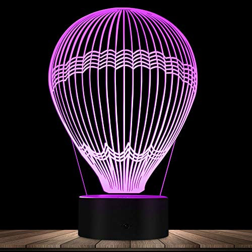 Jinson well 3D Raummann Lampe optische Illusion Nachtlicht, 7 Farbwechsel Tisch Schreibtisch Dekoration Lampen perfekte mit Acryl Flat ABS Base USB Spielzeug