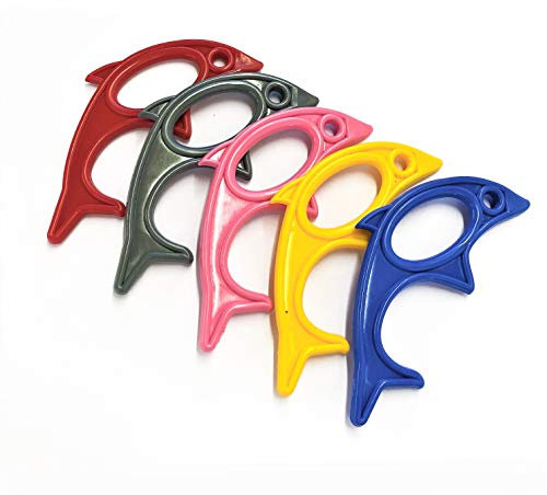 Dolphin Hands-Free Door Opener Hygiene Multi Utility Key Tool. UK Made. X8186 (Grey)