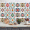 RE-COVERTILES - Adesivi per Piastrelle Bagno e Cucina 24 Pz 10x10 cm - PS00032 Decorazione murale in PVC impermeabile mattonelle mosaico stile cementine Azulejos