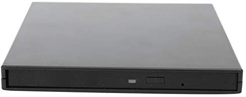 Fdit Optical Drive Enclosure External USB 9.5mm SATA Optical Drive Enclosure DVD/Combo/DVD External Enclosure for Hard Drive Enclosure Box Computer Laptop Storage Kit Black