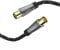 Hama | Cable de antena 120dB 3 metros (Cable de antena conexión coaxial macho a hembra, cable HD TV, 8K, metal, chapado en oro, 120 dB, 3,0 m, 75Ohm)