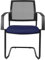 TOPSTAR | Netz-Stapelstuhl | Freischwinger | VE 2 STK | Sitz blau | Gestell schwarz