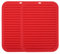 Silicone Mats For Worktops, Set of 2 Heat Mats For Kitchen, Hot Pot Holder Pad, Premium Silicone Heat Resistant Table Mat 23x30cm (Red)
