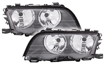 Scheinwerfer H7+H7 Set + Links/Rechts Kompatibel mit BMW E46 Limo 1997-01 von Autoteile Gocht
