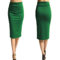 pretty attitude Ladies Womens Pencil Midi Skirt Plain Plus Size Tube Skirt Bodycon Office 8-26 Bottle Green