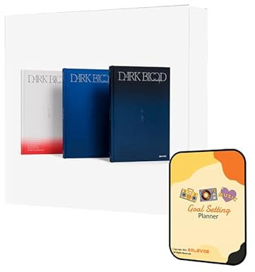 ENHYPEN DARK BLOOD Album [FULL + HALF + NEW ver. 3 Album Full Set]+Pre Order Benefits+BolsVos Exclusive K-POP Inspired Digital Merches (Goal Setting Planner, Sticker Pack)
