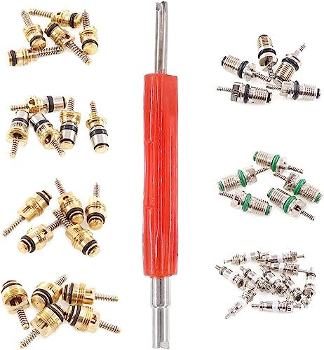 Unifizz Kit de núcleo de válvula de aire acondicionado para coche, 41 unidades