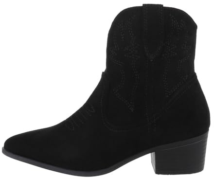 Ital Design Damen Stiefeletten mit Reißverschluss und Blockabsatz, spitze Form