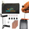 GRAND PITSTOP 42 Pcs Universal Tire Repair Kit, Heavy Duty Car Emergency Tool Kit for Flat Tire Puncture Repair, Compact Kit for Autos, Cars, Motorcycles, Trucks, RVs, etc.(30 Strips)