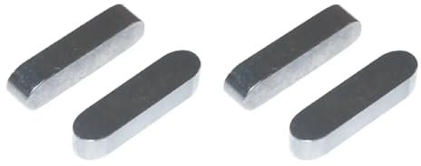 cyclingcolors 4x Clavette parallèle à bouts arrondis en acier forme A DIN 6885 Arbre Tracteur Tondeuse Motoculteur Butée Lame Mécanique Fixation Roue, 8x7x40mm