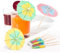 50 Stk Cocktail Schirmchen Cocktail Zubehör Papierschirmchen Wiederverwendbar Bunte Cocktailschirmchen Cocktail Dekoration Papier Cocktail Regenschirme für Bar Cocktailzubehör Trinkfrüchte Essen Party
