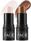 2PCS Contouring Stick - Creme Bronzer & Highlighter Stick - Lang anhaltende & Wasserfest Konturen - Cremige Textur - Contouring Stift für Gesicht & Hals - Schafft Leichten Finish für Wangen