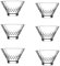 Queensway Home & Dining Glass 320ml Ice Cream Bowls Elegant Dessert Cups for Ice Cream, Fruit, Pudding, and More Versatile Serving Dishes for Stylish Presentation (Set of 6)