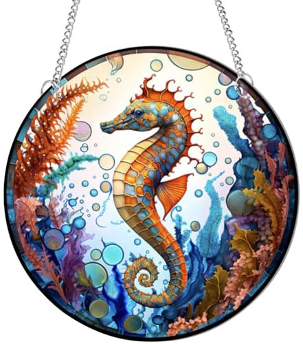 Drachen-Acryl-Fensterornamente, Buntglas-Drachen-Sonnenfänger für Fenster, Terrasse, Wand, Haus- und Gartendekoration