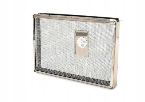 Zusetzkäfig (Bannwabentasche) aus Metall, mit Flugloch, für 1 Dadant Blatt Rähmchen, ohne Deckel, verzinkt – Robuster Isolator zur Königinnenzucht und Brutkontrolle