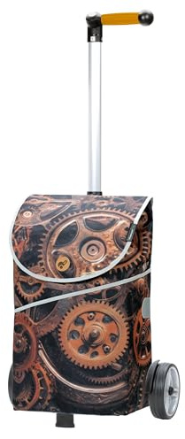 ANDERSEN Einkaufstrolley - Shopper Mix A39 | mit ergonischem 3-Wege-Griff, höhenverstellbar, aus Alu, bis 40 kg - Tasche Limited Edition, Seitenfach, Innenfach, 46 L