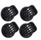 Avutrel Rejilla de Ventilación Cubierta,Boquillas de Ventilación Cromada,Cromo,Coche Ventilación De Ca Compatible con Opel Corsa D MK3 2006-2019 13417363 2201099 13363314 4 Piezas(Negro)
