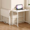 LRHELPBNR Beistelltisch, Schreibtisch Klappbar, Klappschreibtisch Mit Rollen, Kleiner Klappbarer Computertisch Mit Regal, Klapptisch Für Home Office(A 120x60cm)