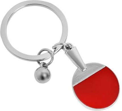 Yenvory Schlüsselanhänger Tischtennis, Mini Tischtennisschläger Schlüsselanhänger, Tischtennis Zubehör & Geschenkidee für Tischtennisspieler