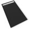 HIEMAL INOX Receveur de douche 90 x 160 cm résine Noir aspect ardoise + bonde inox incluse - Salle de bain