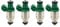 QWNFHB 4 Stück 037906031AA Einspritzdüsen, kompatibel mit VW Golf MK3 MK4 Passat A3 Sitz 1,6-2,0 l