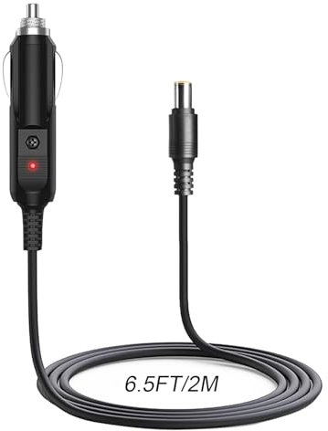 Car Charger Power Adapter Compatible with BLUETTI Car Charging Cable EB3A / EB70 / EB70S Portable Power Charging Cord 2M/6.5FT,Replacement for BLUETTI Car Charging Cable