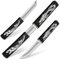 Purple Dragon 2-in-1 Doppelmesser Outdoor, Japanisches Tanto Messer mit Scheide, D2 Stahl Outdoor Survival Messer mit Holzgriff, Jagdmesser für Camping, Bushcraft, Geschenke füR Männer, Schwarz