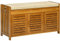 HOMCOM Schuhbank, Schuhschrank, Eingangsbank, aus Bambus, mit 3 Schränken, Sitzkissen und verstecktem Fach, für Flur, Schlafzimmer, 89,6 x 32 x 49 cm, Braun