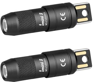 OLIGHT iMini 2 Mini LED Taschenlampe USB Aufladbare Schlüsselanhänger | 50 lm und 21 m Leuchtweite, Kompakt und Tragbar, Mini EDC Schlüsselanhänger Taschenlampen für Alltag, Outdoor und Notfälle
