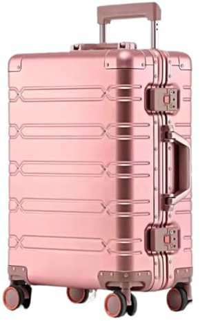 YIHANSS Business Travel -Gepäck Aluminium Magnesium Metall Hartschale Koffer mit Rolly -Fahrt mit großer Kapazität Lichtkoffer (Farbe: A, Größe: 20 Zoll)