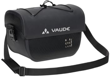 VAUDE Aqua Box 4 (rec), 6 Liter Lenkertasche für Radreisen, wasserdicht verschweißt, Made in Germany