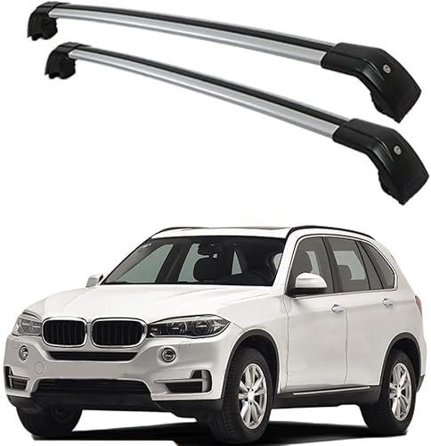 ZKNing Auto Dachgepäckträger Für BMW X5/IX5 F15 F85 G05 2013-2018 Dachträger Grundtäger Dachbalkens Dach Schiene Rack Riegel Kreuz Bars Abschließbar Aluminium Legierung GepackträGer
