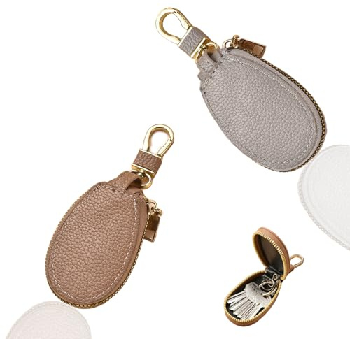 FISH DRAGATE 2 pcs schlüsseltasche leder,schlüsselmäppchen leder,keyless autoschlüssel,schlüsselanhänger tasche,schlüsselmäppchen,car key cover