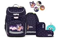 ergobag Schulranzen-Set cubo Bundle Set SternguckBär - Lila