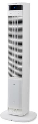 Morphy Richards Flexi Freeze 2 in 1 Air Cooler & 40” Tower Fan with Remote Control, Powerful DC Motor, Water Shortage Detector, 80° Oscillation, 8 Speed Settings, 9 Hour Timer,White, 823501