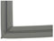 Original Roto Dachfenster Flügeldichtung Oben Für Wohndachfenster der Baureihe 41xH U-Förmig Fensterdichtung aus Gummi Grau/Anthrazit Für Dachfenstergröße 05/08