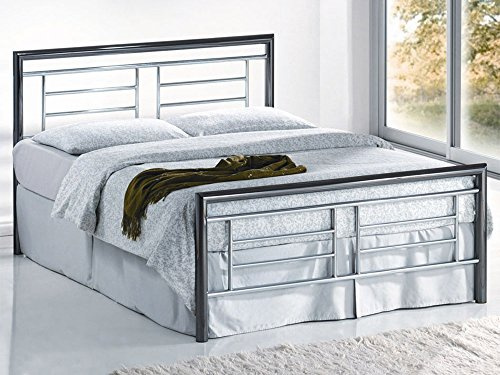 Birlea Montana Bed - Metal, Chrome and Nickle, King Size