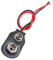 sourcing map 3 Pcs I Type en Faux Cuir Coque 9V Pile De 9 Volts Clip Câble De Connexion