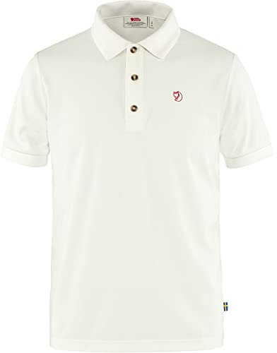 Fjällräven Herren Crowley Pique Kurzarm-polohemd, Weiß, Medium